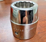 Jh Williams X-1234 1-1/16" 12 Point 1" Drive Shallow Chrome Socket Usa Made New!. Fixed Price $24.99.