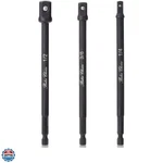 Bates- Impact Socket Adapter Set, 3 Pcs, 6-inch, 1/4", 3/8" And 1/2", Drill S.... Fixed Price $8.50.