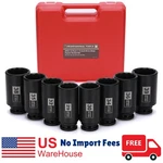 Deep Axle Nut Impact Socket Set,12point Design Metric, 29,30,32,34,35,36,38,39mm. Fixed Price $68.99.