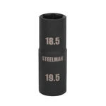 Steelman 1/2 In. Drive 6-pt Thin-wall 18.5 X 19.5mm Impact Flip Socket. Fixed Price $14.99.