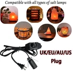 5ft Himalayan Salt Lamps Wire Replacement Cord With Dimmer Switch For E14 Socket. Fixed Price $13.29.