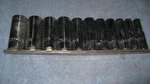 Proto J54104 1/2" Dr -1-1/8" Deep 12 Pt Socket Set Used Good Shape. Fixed Price $129.00.