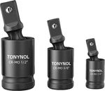 3 Pcs Universal 1/2", 3/8", 1/4"inch Drive Swivel Socket Set. Fixed Price $23.99.