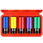 Wett 1/2-inch Drive Lug Nut Socket Set, 5-piece 5pcs Metric & Sae, Color. Fixed Price $34.48.