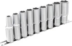 Dakcos 9 Piece 1/2 Inch Drive Metric Deep Socket Set 10-24mm Lenth 76mm Cr-v. Fixed Price $31.99.