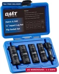 Lug Nut Socket Set, 5pc 1/2" Drive Impact Flip Sockets, Heavy Duty Tools. Fixed Price $39.99.