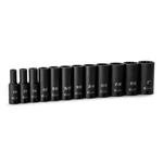 Capri Tools 3/8 In. Drive Deep Impact Socket Set, 12-point, Sae, 12-piece. Fixed Price $45.00.
