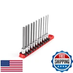 Tekton 1/4 Inch Drive Long Hex Bit Socket Set With Rail, 11-piece (2-8 Mm) Shb. Fixed Price $66.99.