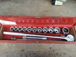 Wright 3/4 Socket Set #614 12 Pt Drive Piece + Extras. Fixed Price $299.99.