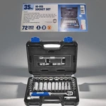 Quinn 3/8 In. Drive Sae And Metric High-visibility Socket Set, 35-piece. Fixed Price $69.99.