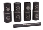 Steelman Pro 5-piece 1/2-inch Drive Metric 6-point Thin Wall Impact Flip Socket. Fixed Price $88.99.