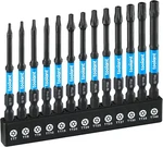 Toolant 3" Impact Torx Bit Set 13pcs (tt7-tt40), 1/4 Hex-shank S2 Steel Security. Fixed Price $26.79.