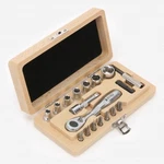 Felo Xs 18 Classic Pc Wood Case Set - Metric. Fixed Price $104.10.