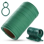 118ft Soft Green Twist Garden Ties With 20pcs Clips For Plants - 2mm Diameter. Fixed Price $9.79.