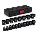 Ementol 19 Pieces 3/8" Drive Low Profile Nano Impact Socket Set, 6mm-24mm, Metri. Fixed Price $76.88.
