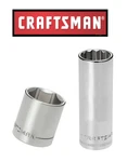 New Craftsman Socket 1/4, 3/8 & 1/2" Drives, Shallow Deep 6 &12 Pt Choose Size. Fixed Price $39.95.