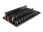 1/4 Inch Drive 6-point Impact Socket Set With Rails And Trays, 58-piece. Fixed Price $179.99.