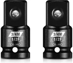 2 Pieces 1/2 F To 3/4 M Impact Socket Adapter Set, Sae 1/2"-3/4". Fixed Price $28.99.