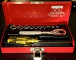 Ln Proto Professional Tools 12 Pc 1/4" Drive Socket Set Red Metal Box. Fixed Price $89.99.
