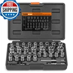 Thinkwork Easy Out Bolt Extractor Kit 35-piece Nut Socket Set 1/4" 3/8. Fixed Price $74.06.