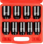 Wett 1/2" Drive Deep Large Impact Socket Set, 9-piece Spindle Axle Nut Metric 6. Fixed Price $41.31.