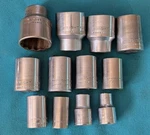 Wright Tools 12pc. Standard Shallow Socket Set 1/2" Dr. X 12 Pt. Ca. 1955-78. Fixed Price $69.75.