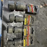 Gearwrench Group Of 4 3/8 Drive Metric Impact Flex Universal Sockets. Fixed Price $46.36.
