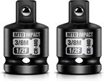 Mto 2-piece 1/2" Female To 3/8" Male Impact Socket Adapter Set, Drive Impac. Fixed Price $14.92.