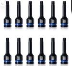Toolant Torx T55 Impact Bit Socket Set 12pcs,1/2" S2 Steel Air Drive Star. Fixed Price $55.12.
