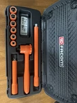 Facom Tools 9pc 1000v Insulated Metric Socket Set 3/8 Drive 12pt J.400a Vse New. Fixed Price $125.00.