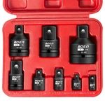 Boen 8 Piece Impact Socket Adapter And Reducer Set, 1/4" 3/8" 1/2" 8pcs Cr-mo. Fixed Price $36.55.