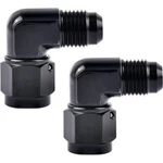 2x Swivel Fitting Adapter Female To Male Flare 6 8 10 12an 90 Degree Aluminium. Fixed Price $9.74.