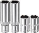 Harfington 4pcs 1/4-inch Drive Deep & Shallow Impact Socket Set 10mm. Fixed Price $13.91.