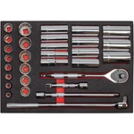 Proto 1/2in Drive Pear Head Ratchet & Socket Set 30pc With Foam Insert. Fixed Price $661.99.