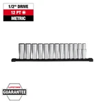 Milwaukee 48-22-9524 Four Flat Socket Set Anti Roll Chrome Plated Design. Fixed Price $119.99.