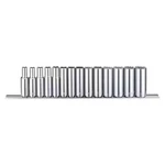 Westward 53pn51 3/8" Drive Socket Set Metric 14 Pieces 6 Mm To 19 , Chrome,. Fixed Price $32.49.