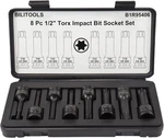 Bilitools 8-piece Impact Torx Bit Socket Set 1/2 Inch Drive T30-t80 Cr-mo Steel. Fixed Price $39.39.