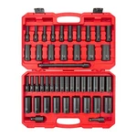 Tekton 1/2 Inch Drive Deep 6-point Impact Socket Set With Case, 45-piece (5/1.... Fixed Price $334.02.