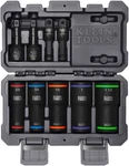 66055 2-in-1 Flip Socket Set, Color-coded, 12-point, Includes 4 Adapters, 3/8-in. Fixed Price $193.99.