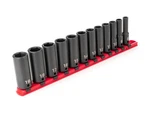 Tekton 3/8 Inch Drive Deep 6-point Impact Socket Set With Rail, 12-piece (8-1.... Fixed Price $58.03.