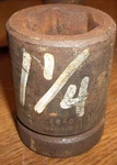 Wright 1-1/4" 1 1/4 In 1" Drive 6 Point Impact Socket 8840 (367-1). Fixed Price $15.00.