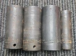 Proto Deep Impact 4pc Socket Set 1/2" Drive, 6 Pnt (1", 1-1/8, 1-1/16, 1-1/16"). Fixed Price $43.19.