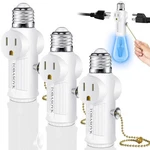 3-pack Light Socket To 3-prong Plug Adapter Bulb Outlet, Dual Side. Fixed Price $28.32.