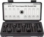 Bilitools 8-piece Impact Torx Bit Socket Set 1/2 Inch Drive T30-t80 Cr-mo Steel. Fixed Price $39.96.