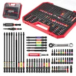 Geinxurn 58 Pcs Screwdriver Bit Set S2 Impact Magnetic Drill Adapter Case. Fixed Price $61.99.