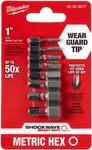 Milwaukee 48-32-4617 8 Piece Metric Hex Insert Bit Set. Fixed Price $15.50.