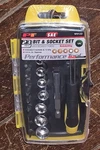 Pt 23pc Sae Bit & Socket Set With Case *1/4" Ratcheting* #w9122. Fixed Price $12.58.