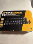 Gearwrench 25 Piece 3/8" Drive 6 Point Standard And Deep Impact Sae Socket Set. Fixed Price $80.00.