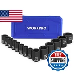Workpro 1/2" Drive Shallow Impact Socket Set Sae Cr-v Steel 6-point Storage Case. Fixed Price $49.69.