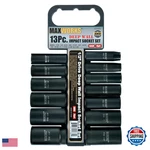 Maxworks 80782 13-piece 1/2 Drive Sae Deep Impact Socket Set Laser Etched Size. Fixed Price $58.46.